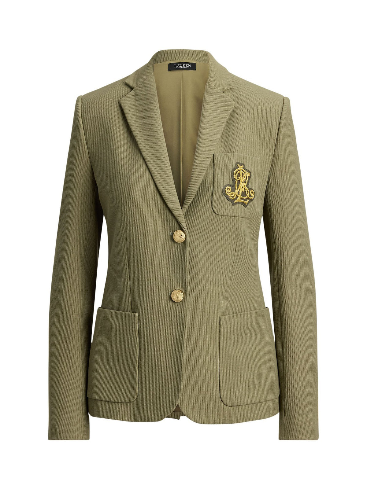 Blazer in jacquard con fili metallici