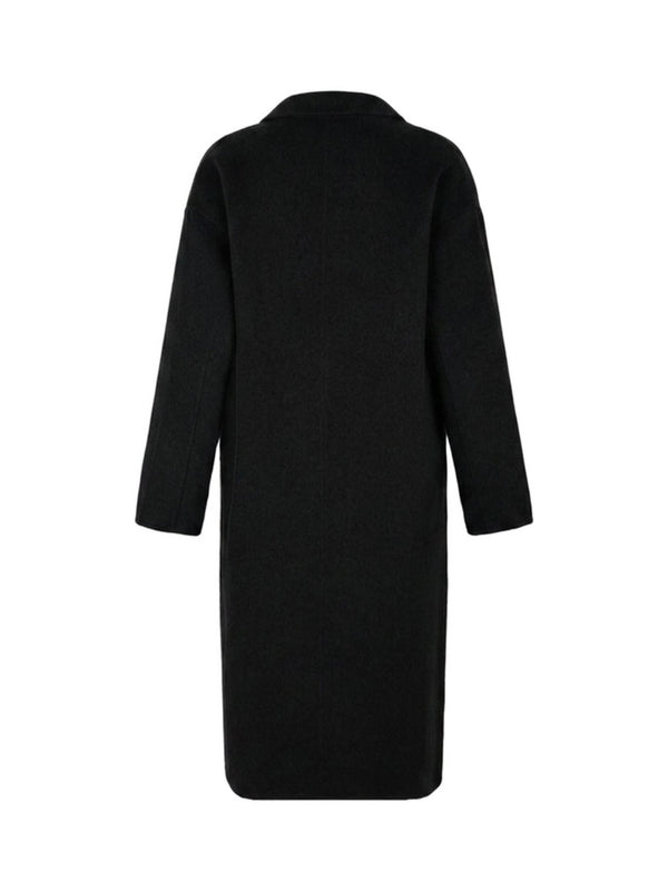 Cappotto Doppiopetto con Singolo Bottone