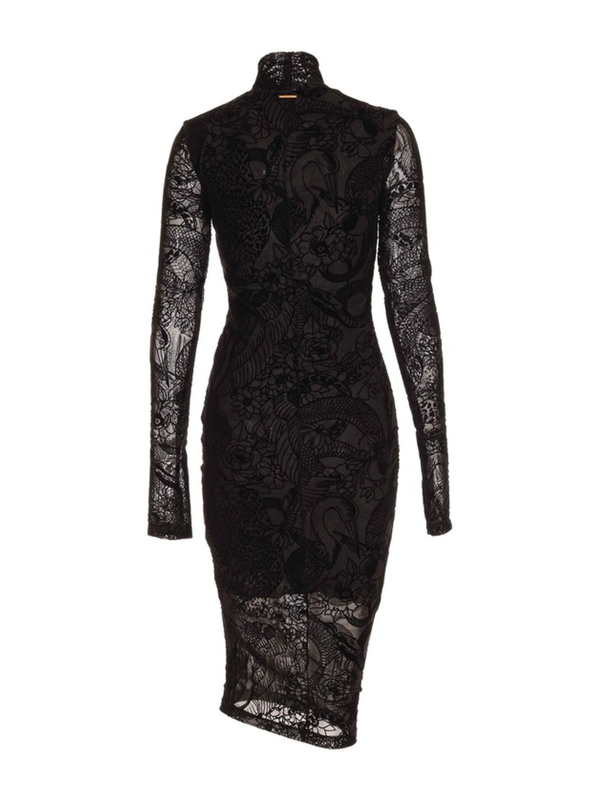 Abito Midi in Tulle Stampa Floreale