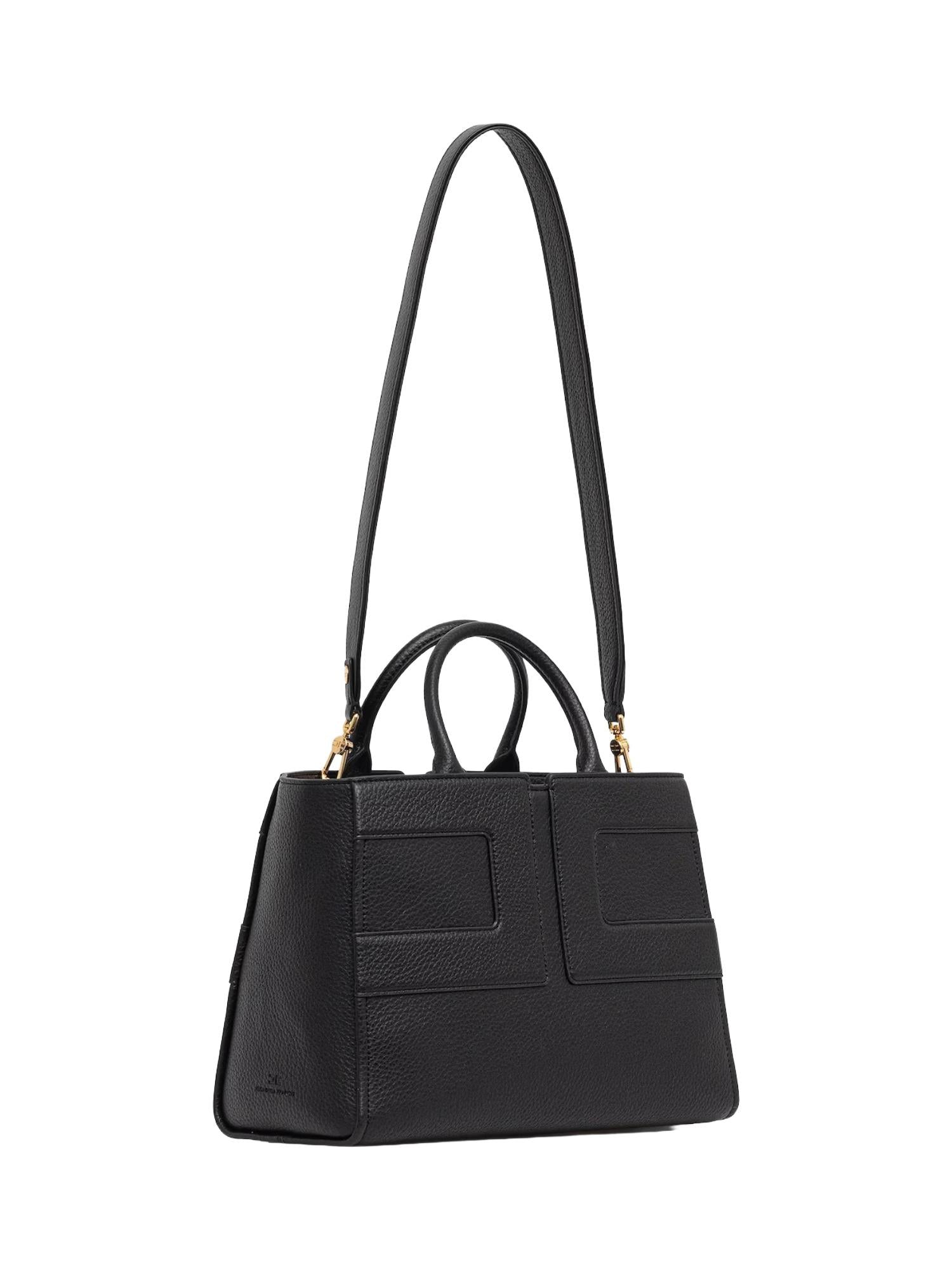 Elisabetta Franchi Borsa media con logo in rilievo