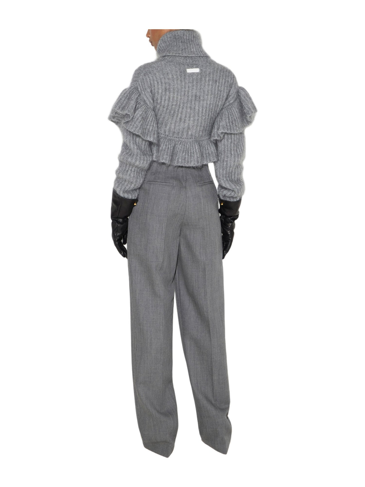 Pullover in maglia con ruches