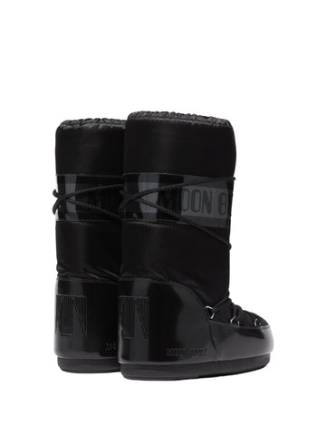 Stivale icon glance nero in raso