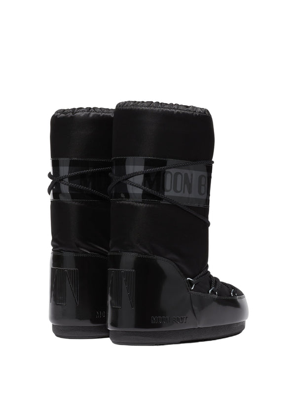 Stivale icon glance nero in raso