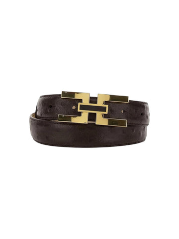 Elisabetta Franchi Cintura in pelle 3 cm