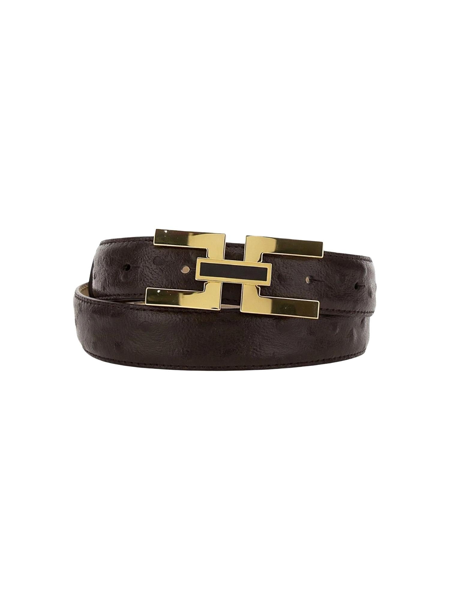 Elisabetta Franchi Cintura in pelle 3 cm