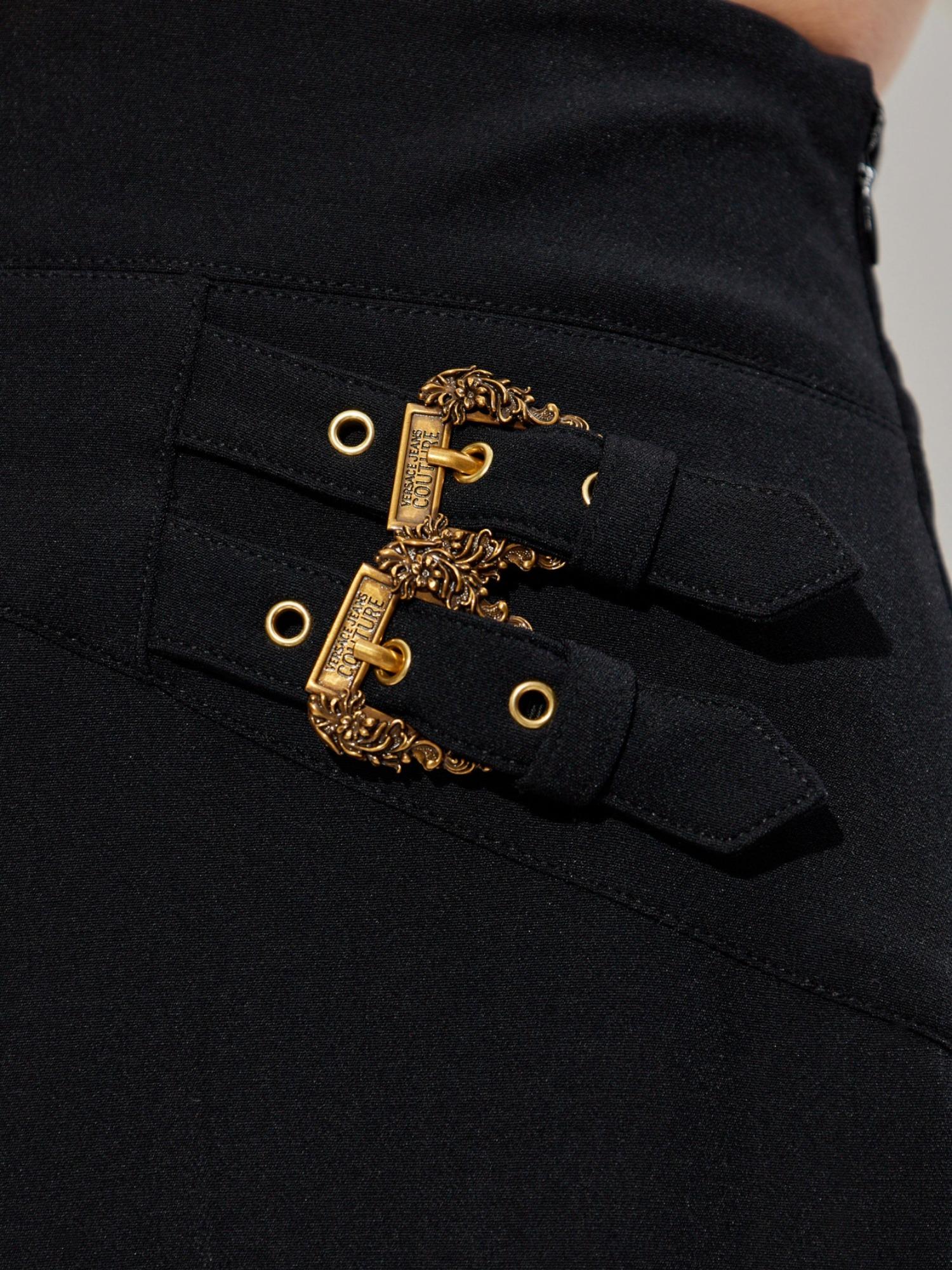 Versace Jeans Couture Pantalone con doppia fibbia Baroque