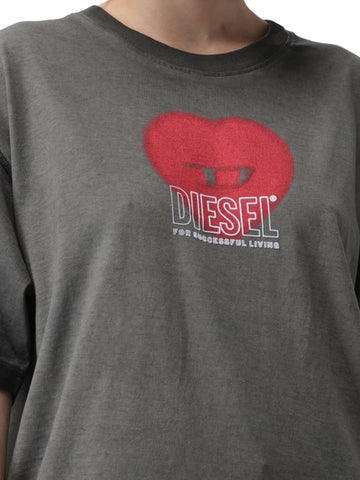 Diesel T-shirt oversize con stampa T-Buxt