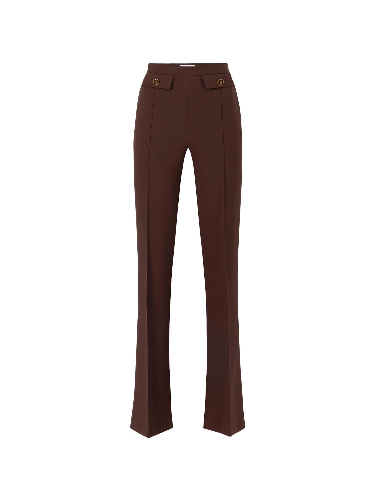 Elisabetta Franchi Pantalone a palazzo in crepe