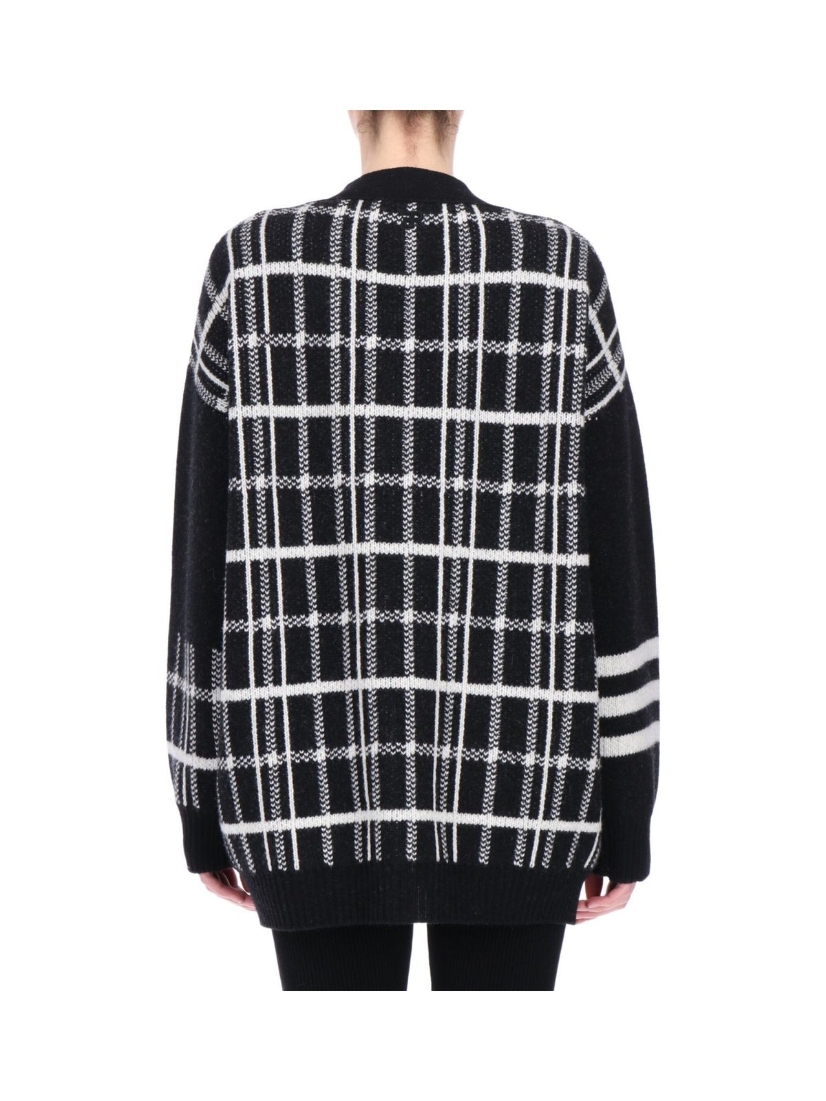 Cardigan Oversize con Fantasia Patchwork