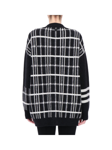 Cardigan Oversize con Fantasia Patchwork