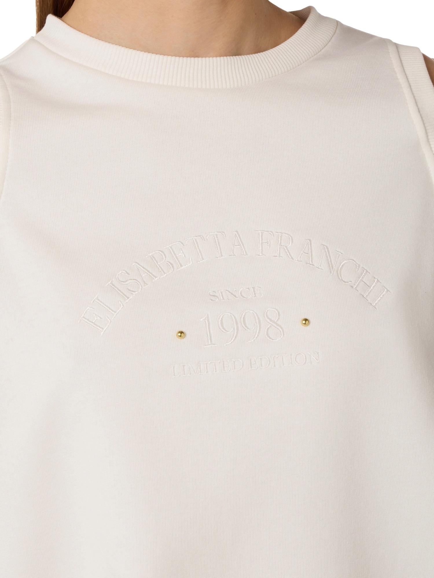 Elisabetta Franchi Felpa con dettaglio cut-out