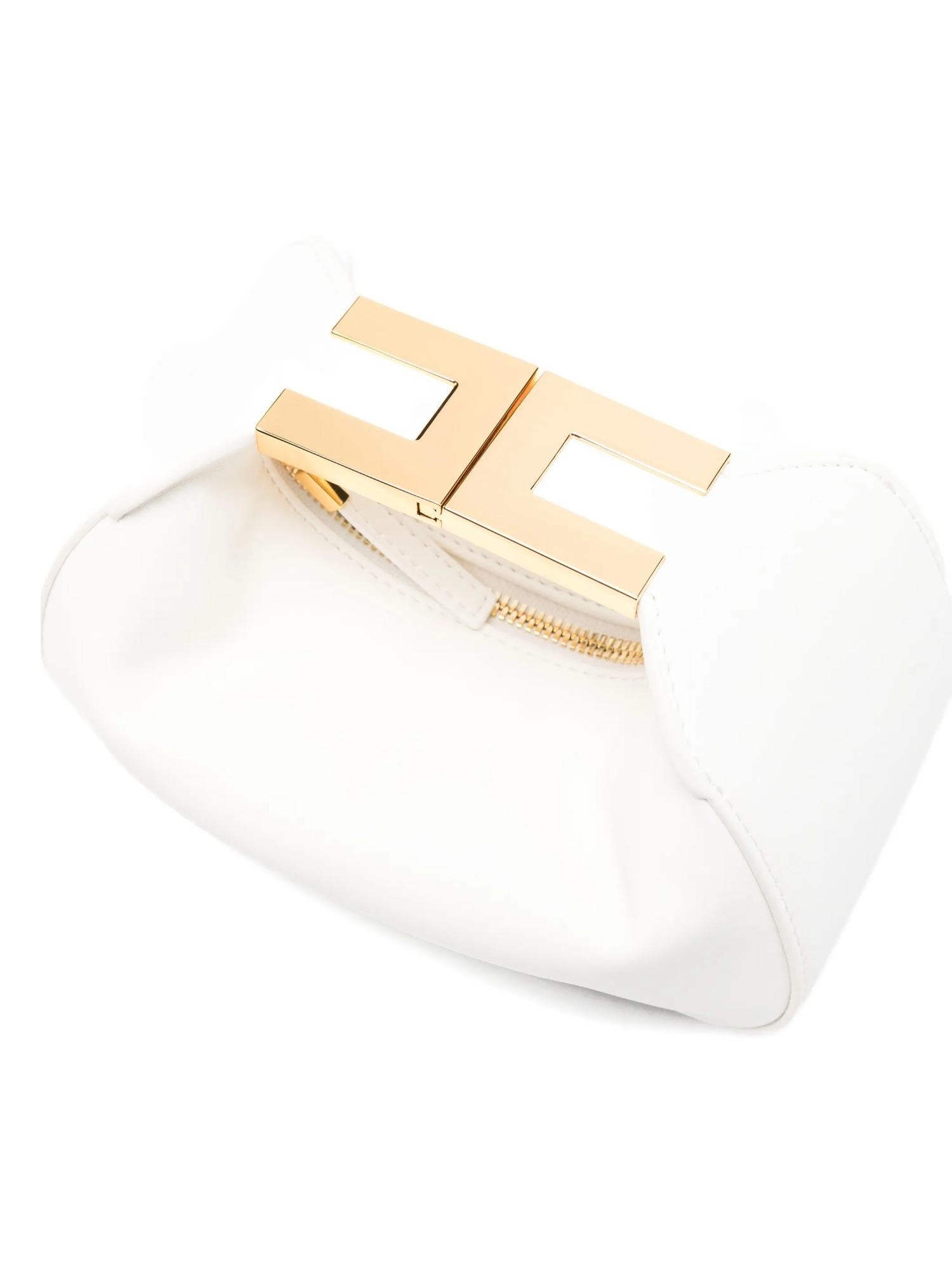 Elisabetta Franchi Borsa hobo con manico gioiello