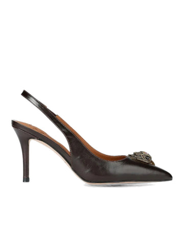 Décolleté slingback belgravia in pelle con tacco a spillo