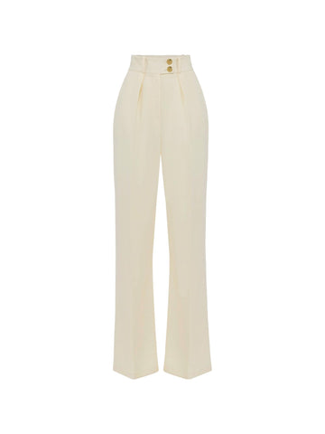 Elisabetta Franchi Pantalone in crepe con pinces