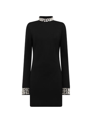 Blugirl Abito corto con dettagli gioiello