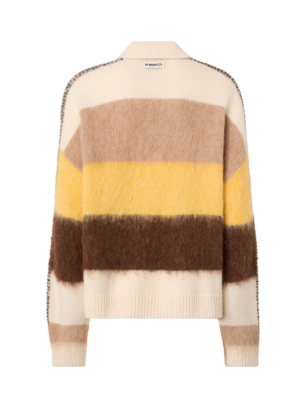 Maglia in Misto Alpaca con Scollo a V