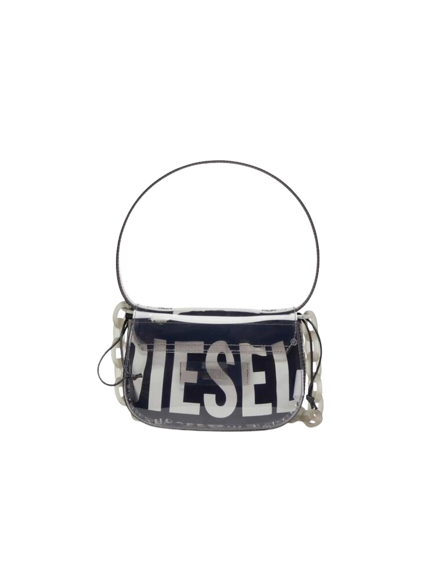 Diesel Borsa 1DR in TPU trasparente