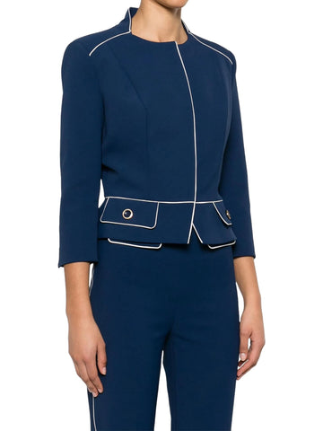 Elisabetta Franchi Giacca con foulard bicolore