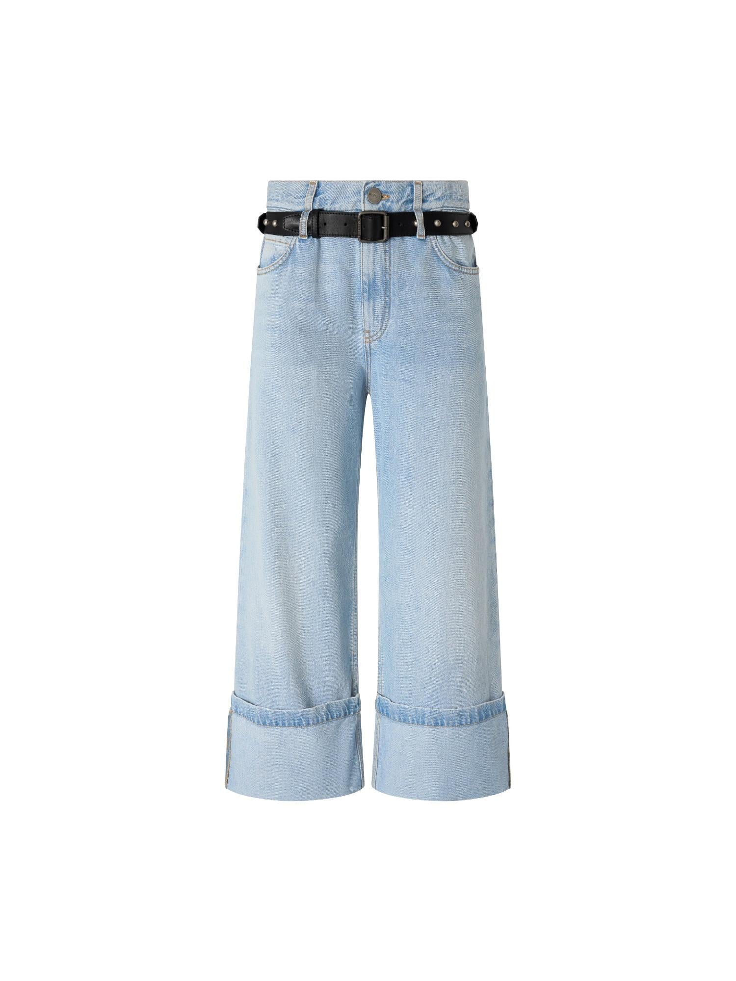 Pinko Jeans crop con cintura Sipario