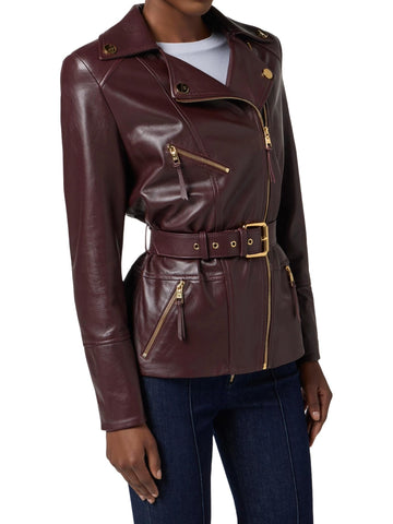 Elisabetta Franchi Giacca biker in pelle