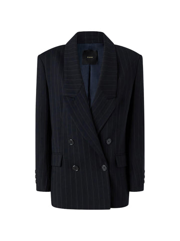 Pinko Veste à rayures croisée Rapisardi