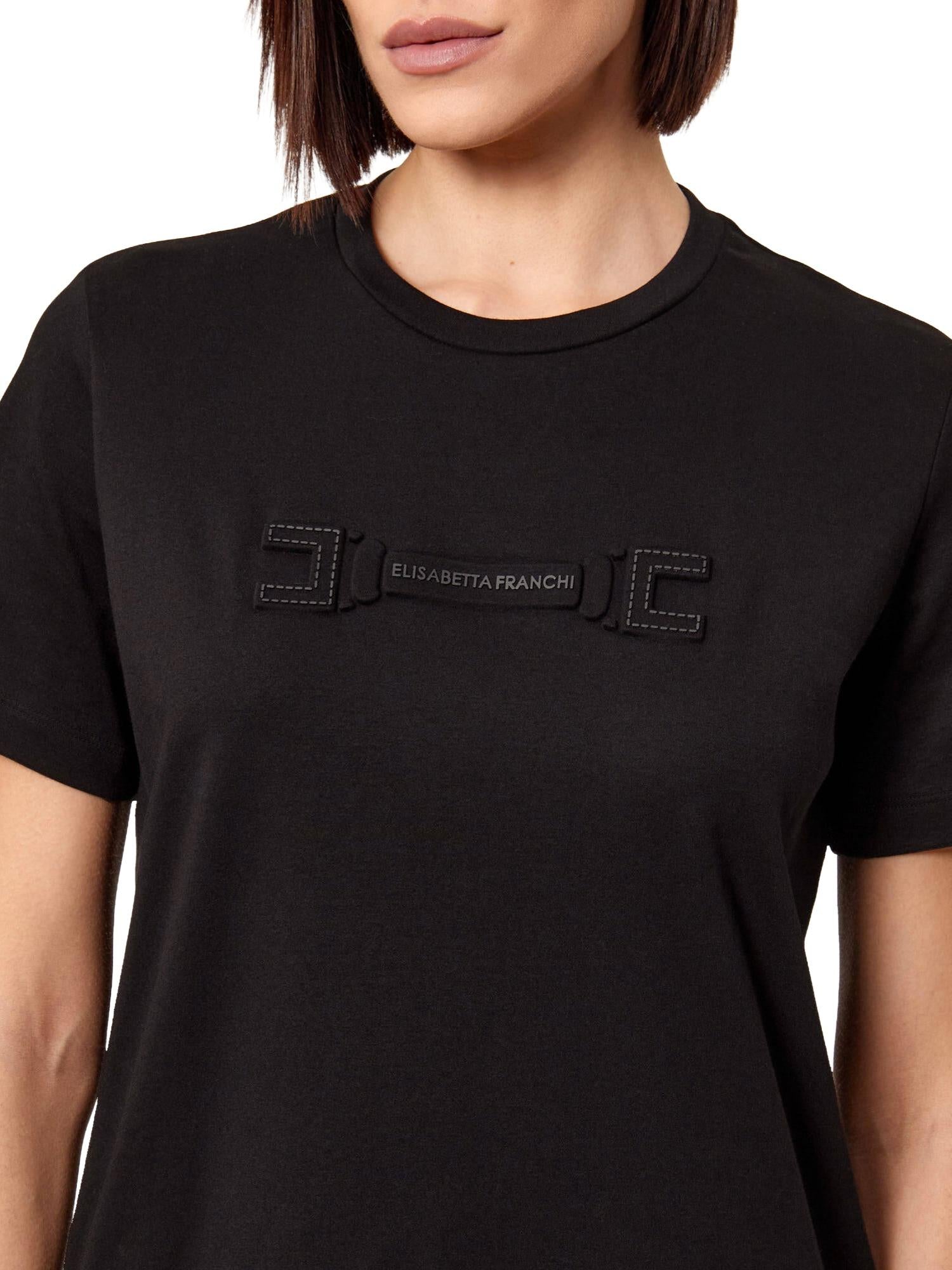 Elisabetta Franchi T-shirt con logo ricamato