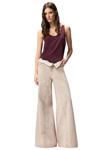 Pinko Jeans con pizzo in vita Winona