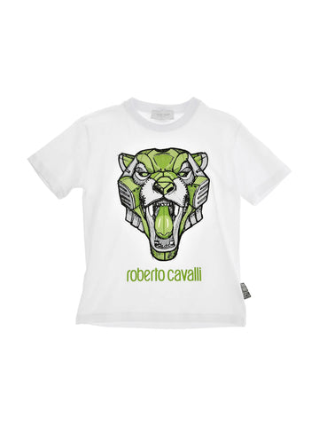 Roberto Cavalli T-shirt con stampa Tiger