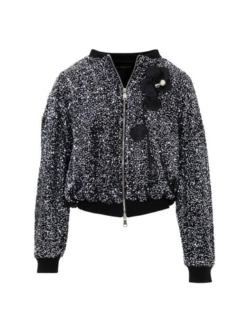 Marc Ellis Bomber con paillettes e rosa