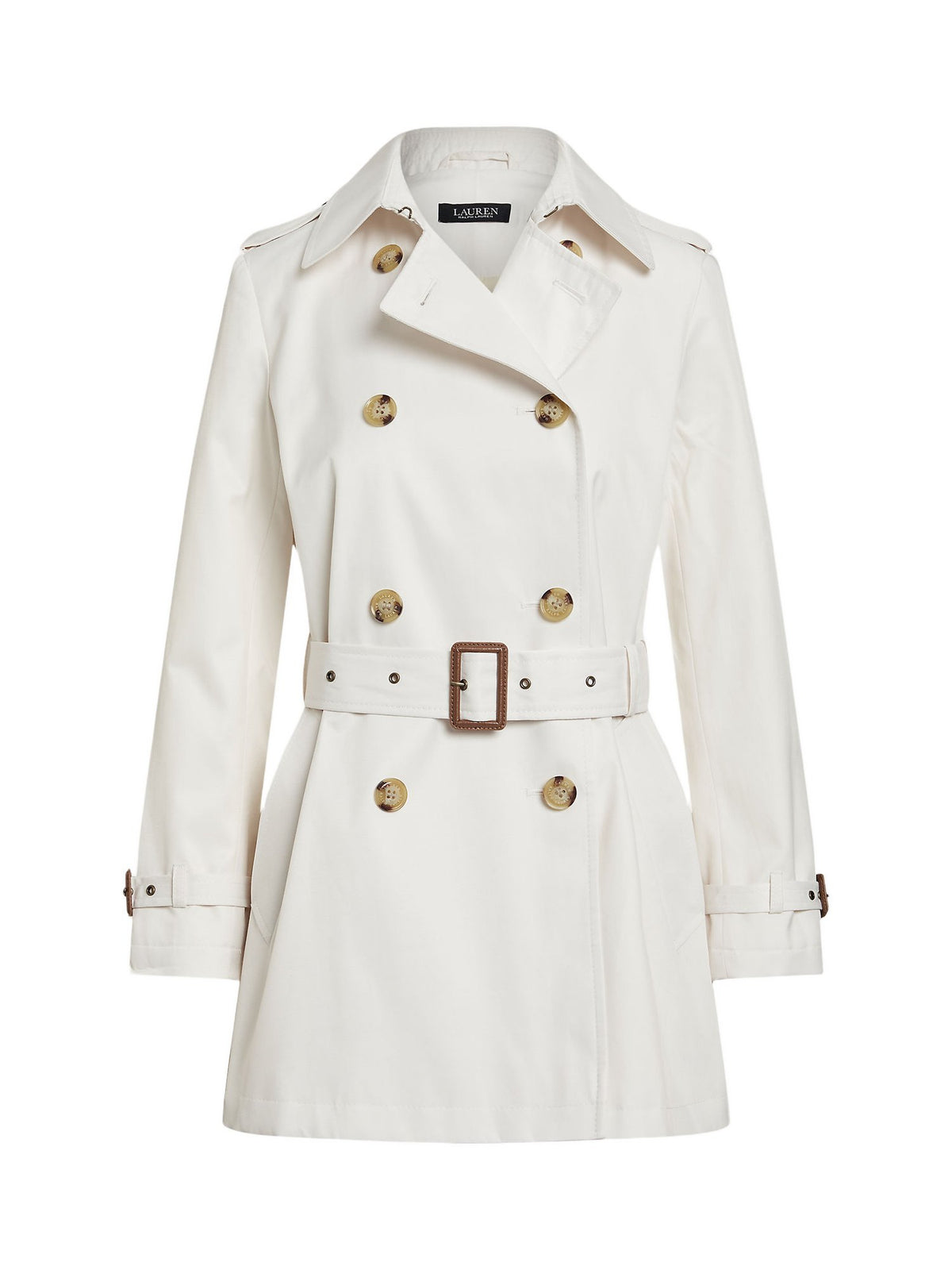 Trench doppiopetto in misto cotone