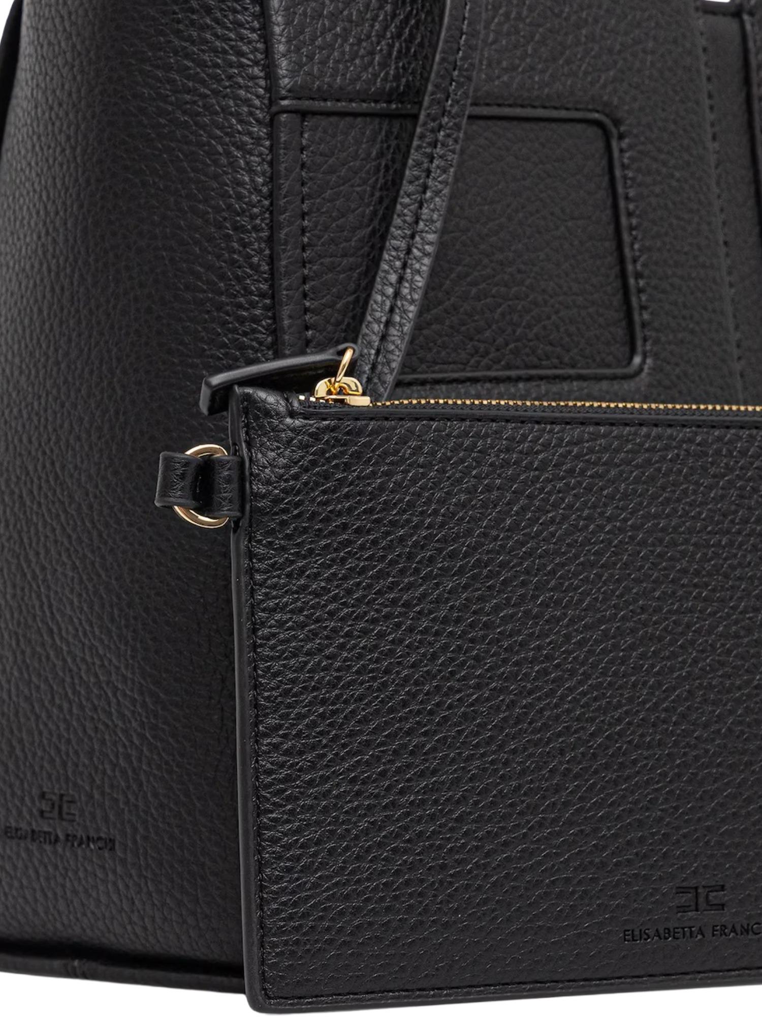 Elisabetta Franchi Borsa media con logo in rilievo