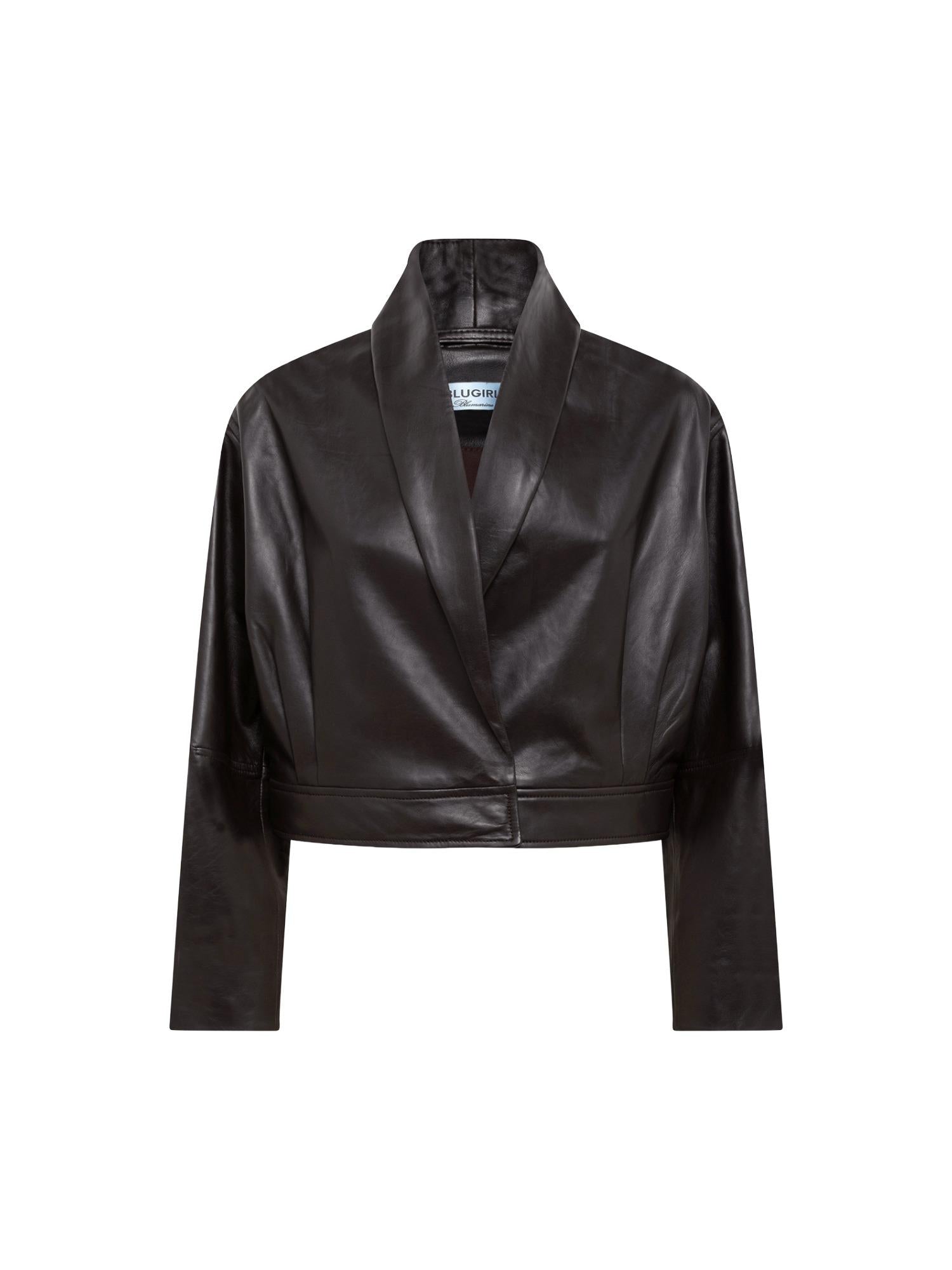 Blugirl Bomber in vera pelle