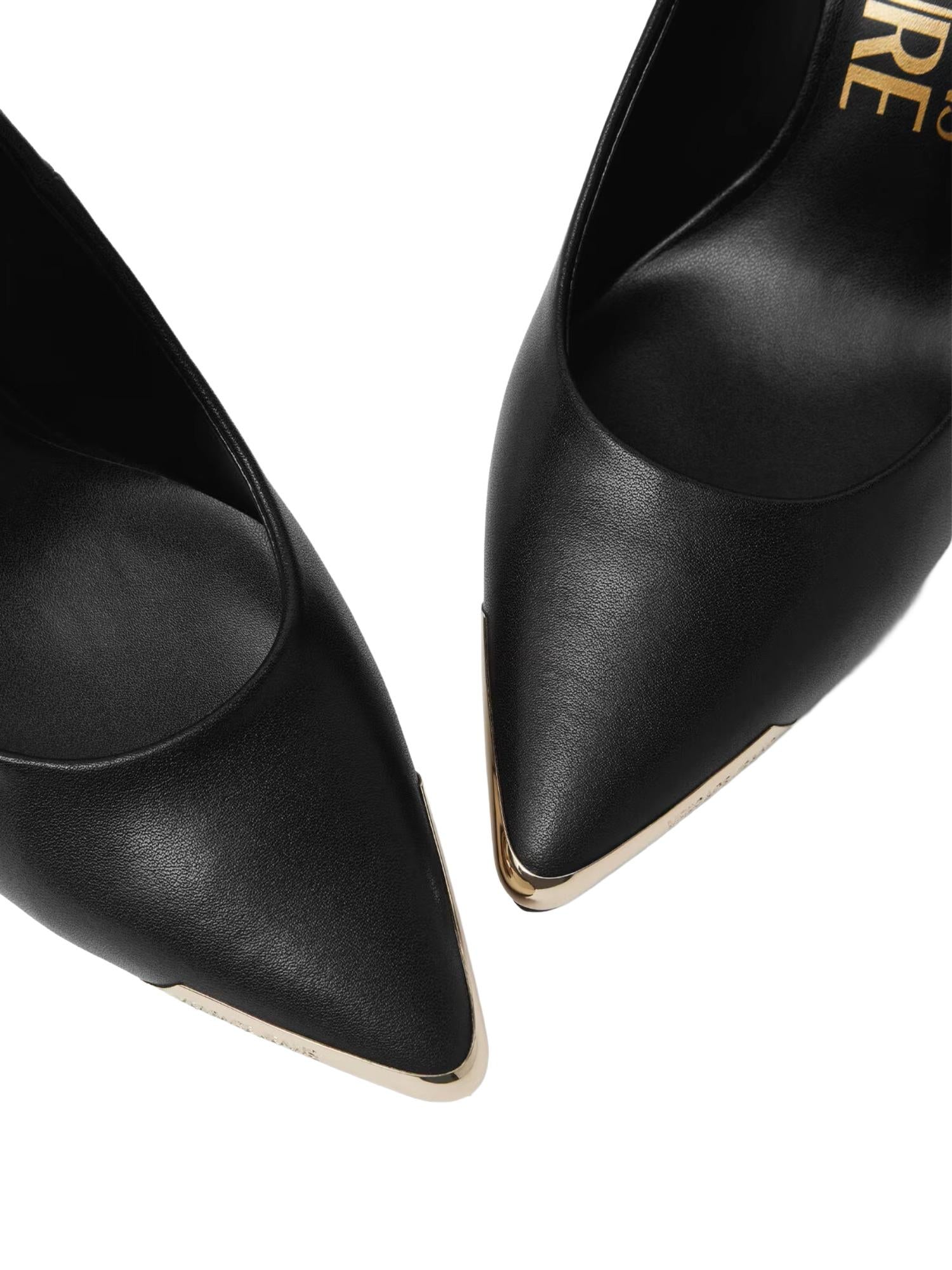 Versace Jeans Couture Decolletè con puntalino oro 8 cm