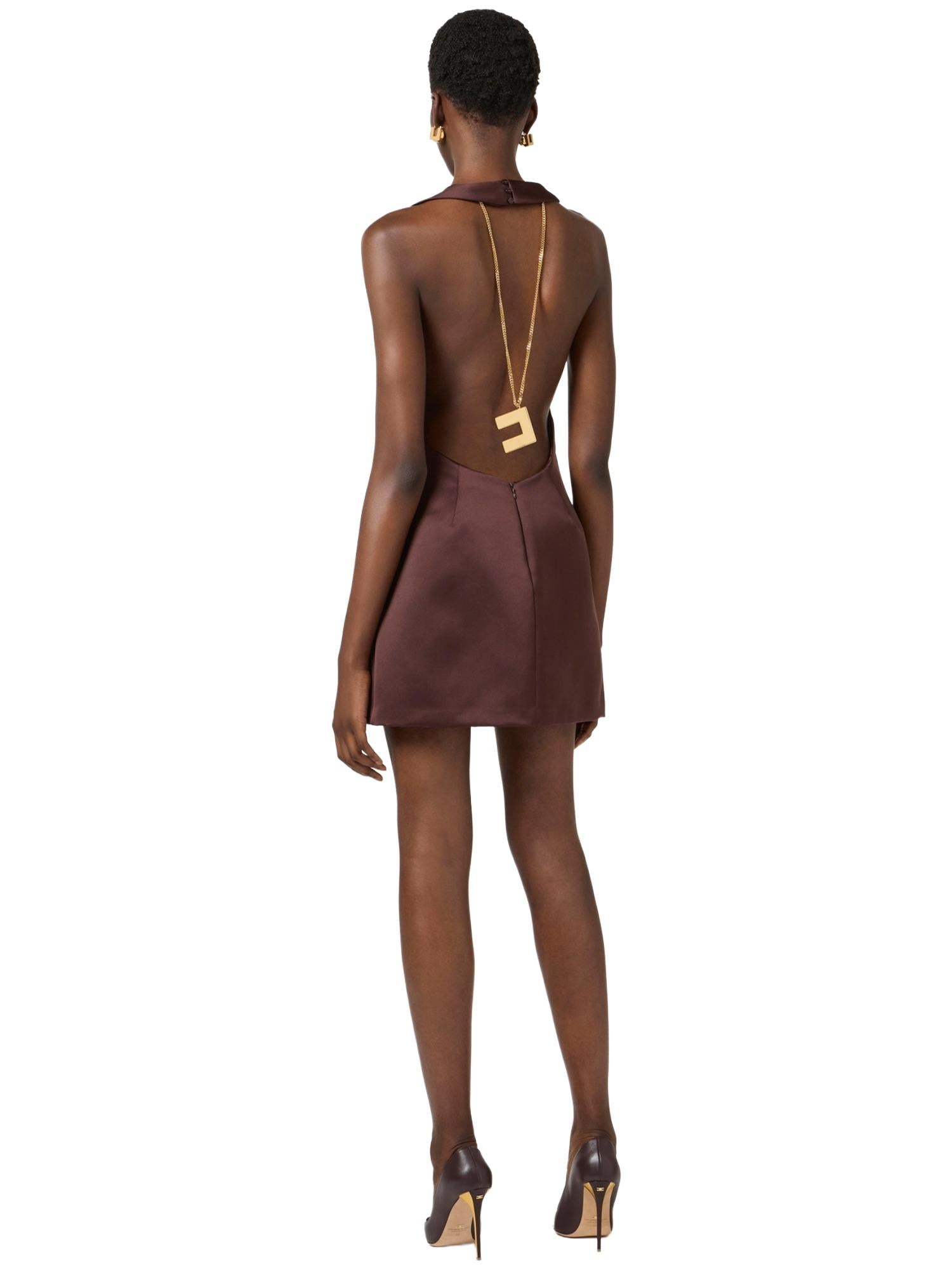 Elisabetta Franchi Abito con maxi collana