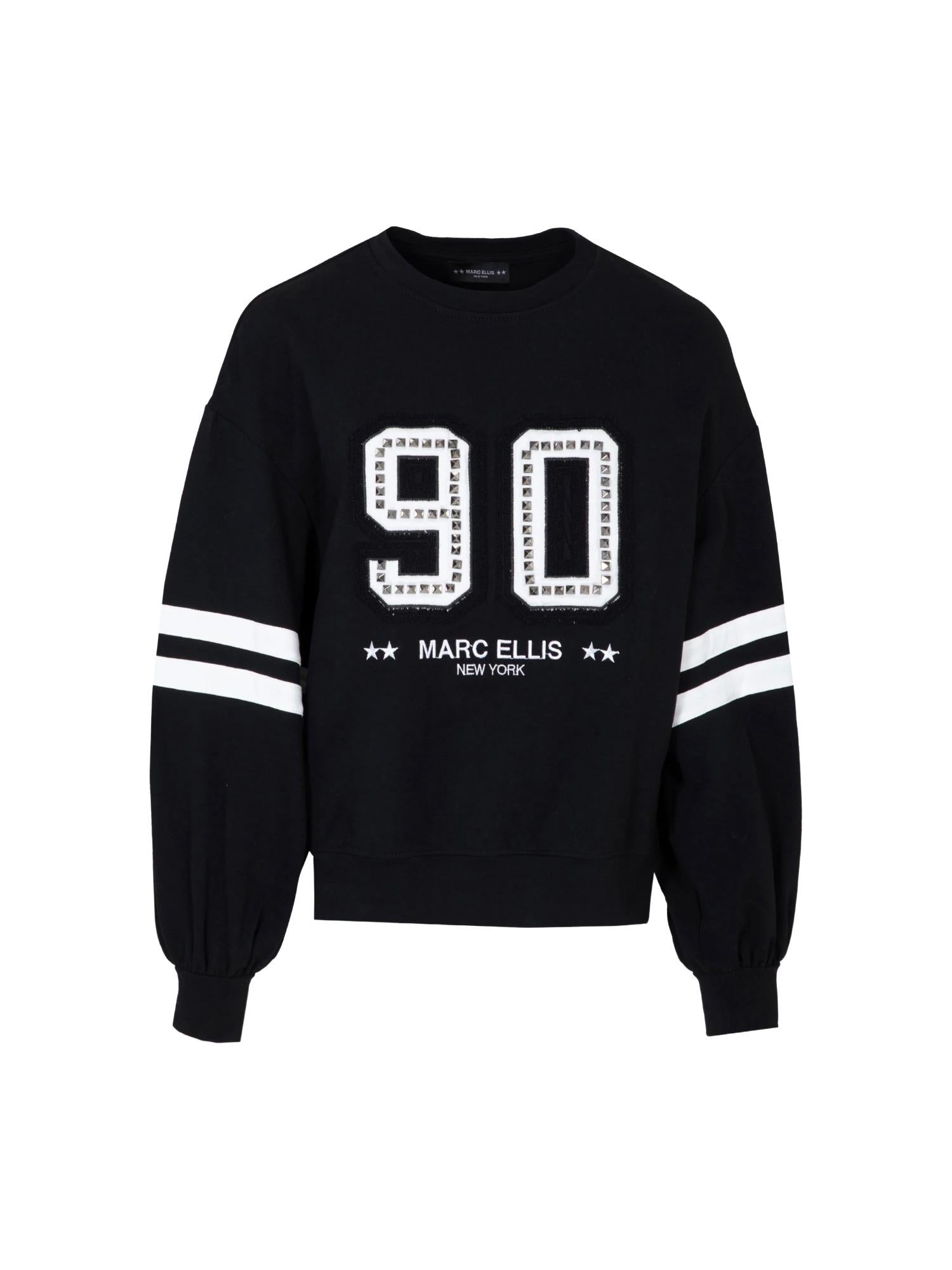 Marc Ellis Felpa oversize con borchie