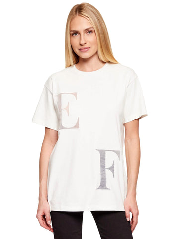 Elisabetta Franchi T-shirt oversize con logo