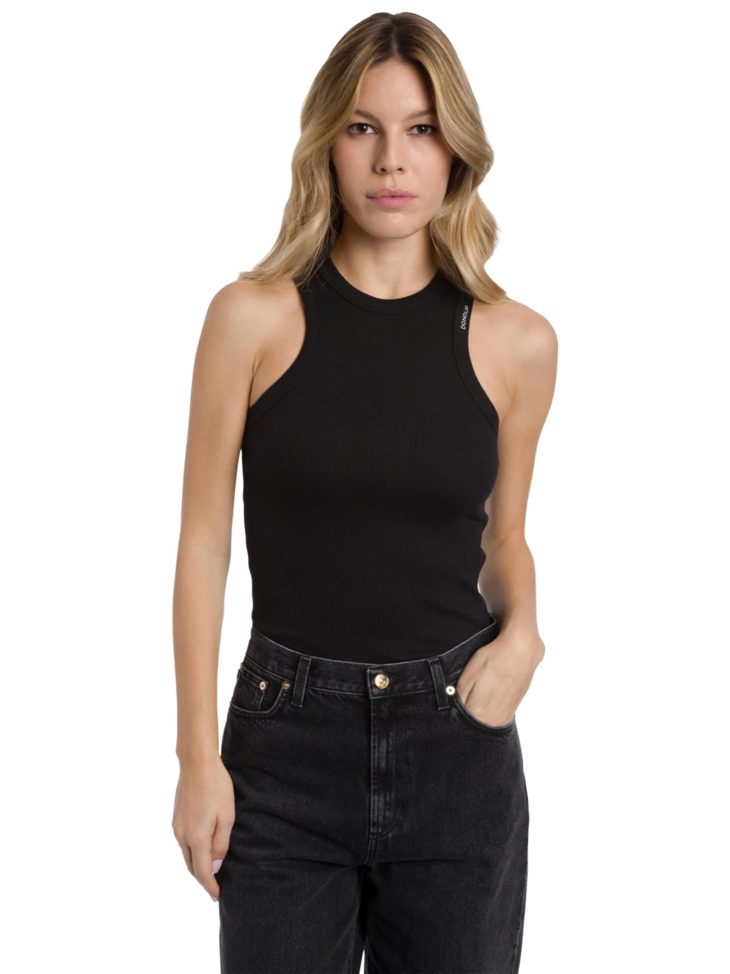 Dondup Canotta slim a costine