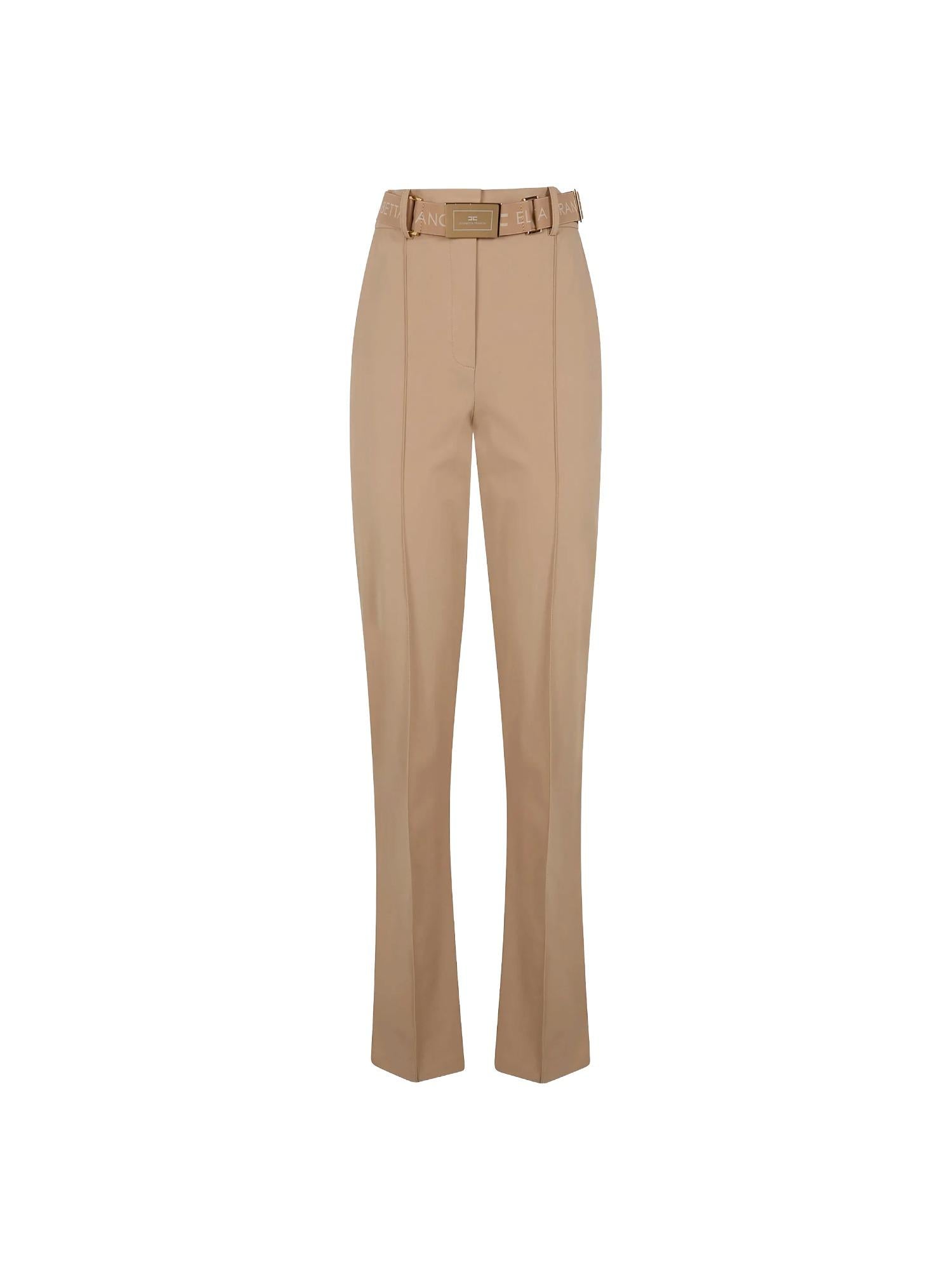 Elisabetta Franchi Pantalone flare con cintura