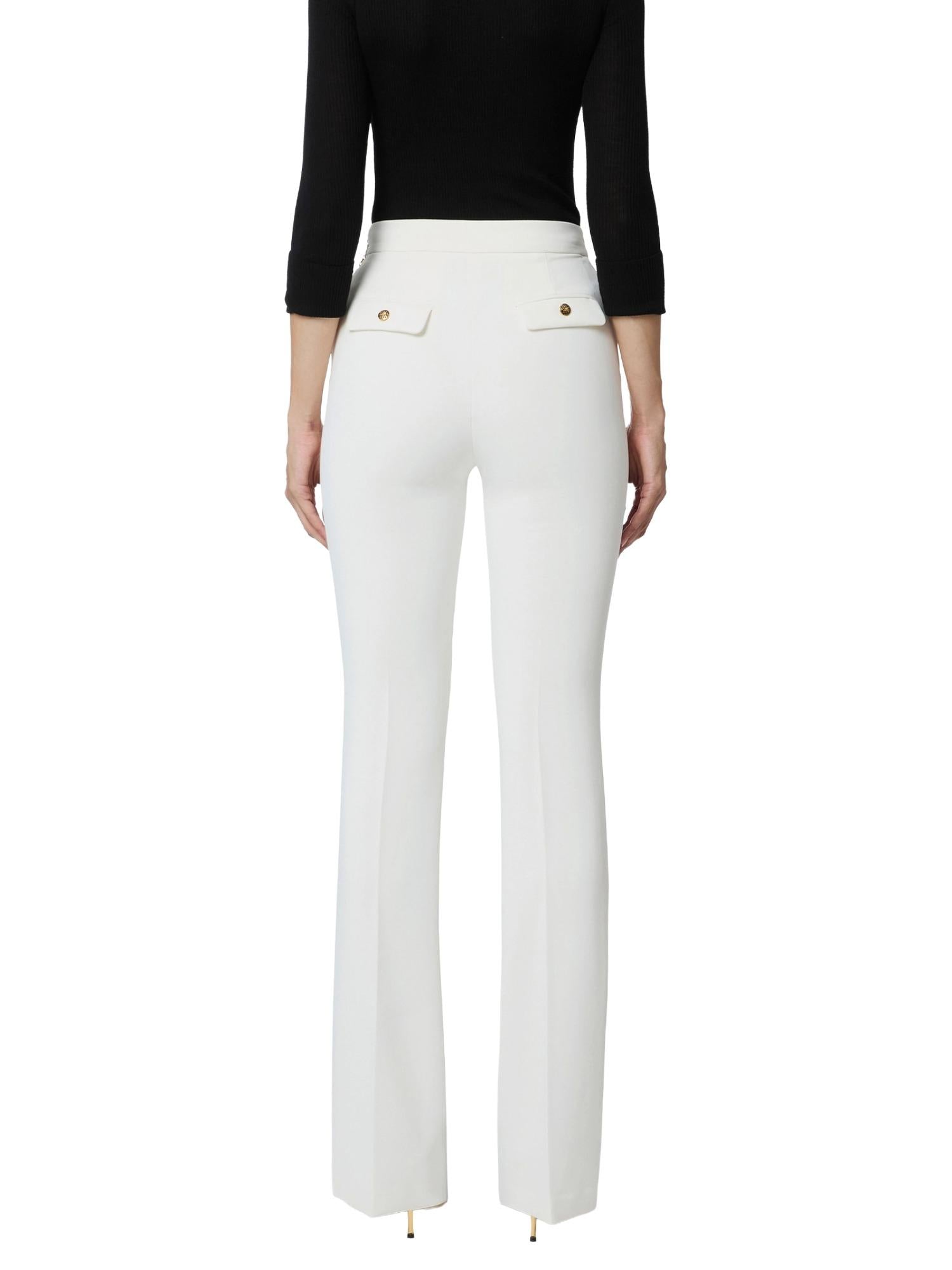 Elisabetta Franchi Pantalone con catena gioiello