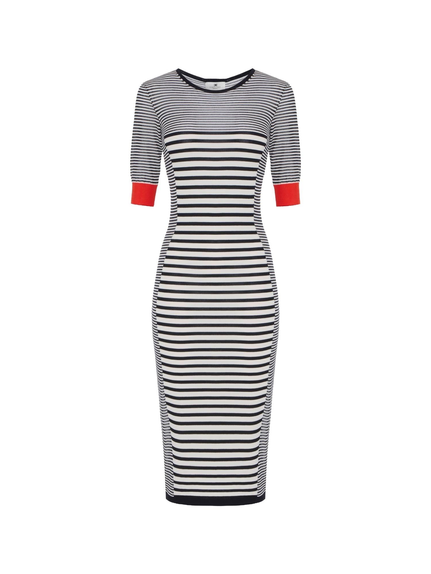 Elisabetta Franchi Abito in maglia a righe