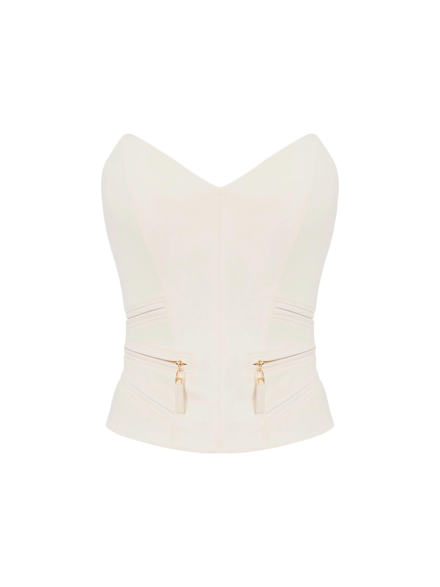 Elisabetta Franchi Top con dettagli zip