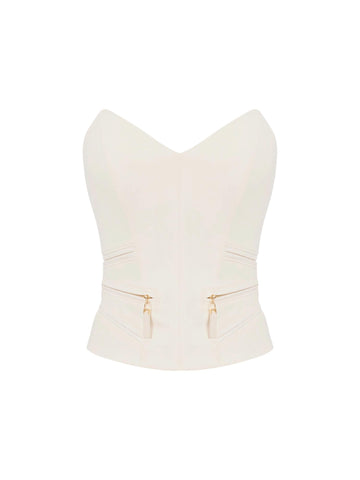 Elisabetta Franchi Top con dettagli zip