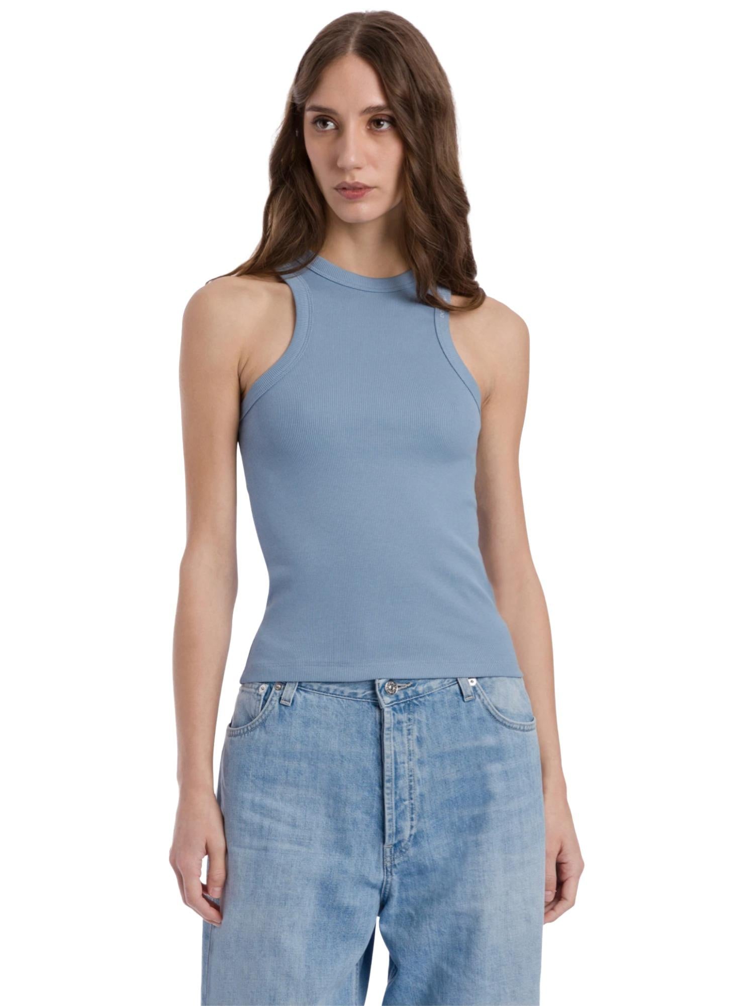 Dondup Canotta slim a costine