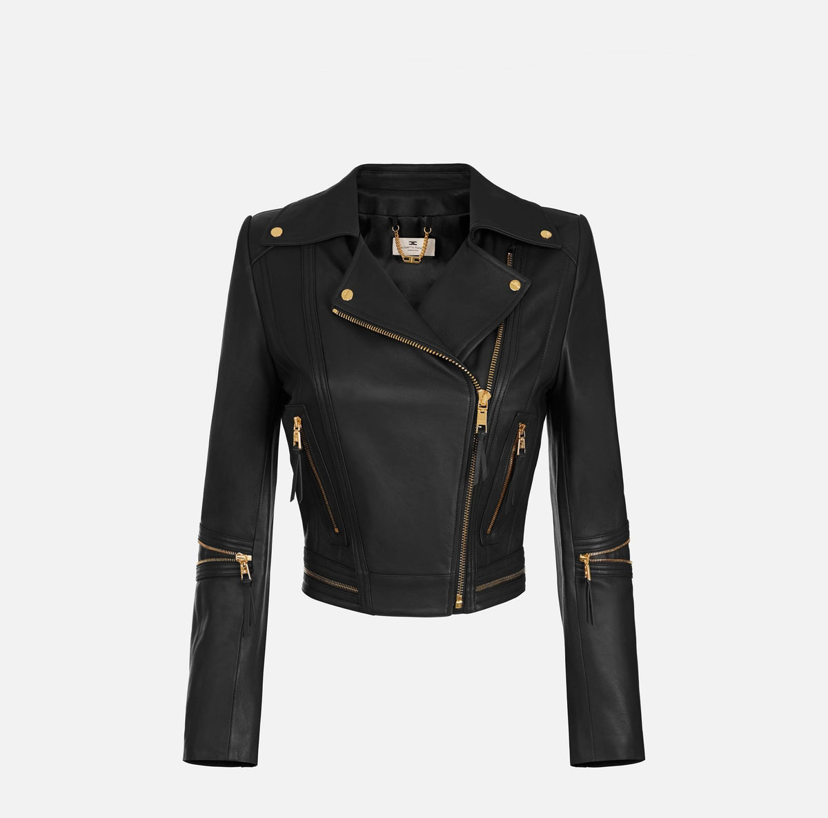 Giacca biker in pelle