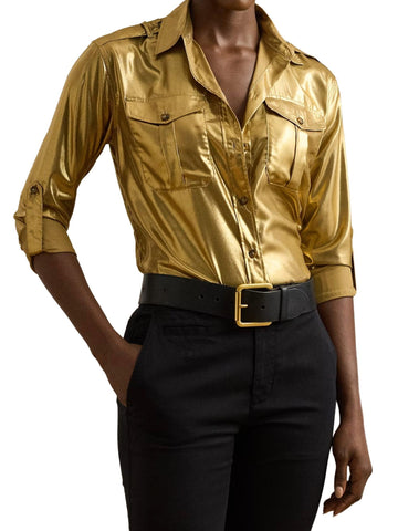 Lauren Ralph Lauren Camicia metallizzata Archibald