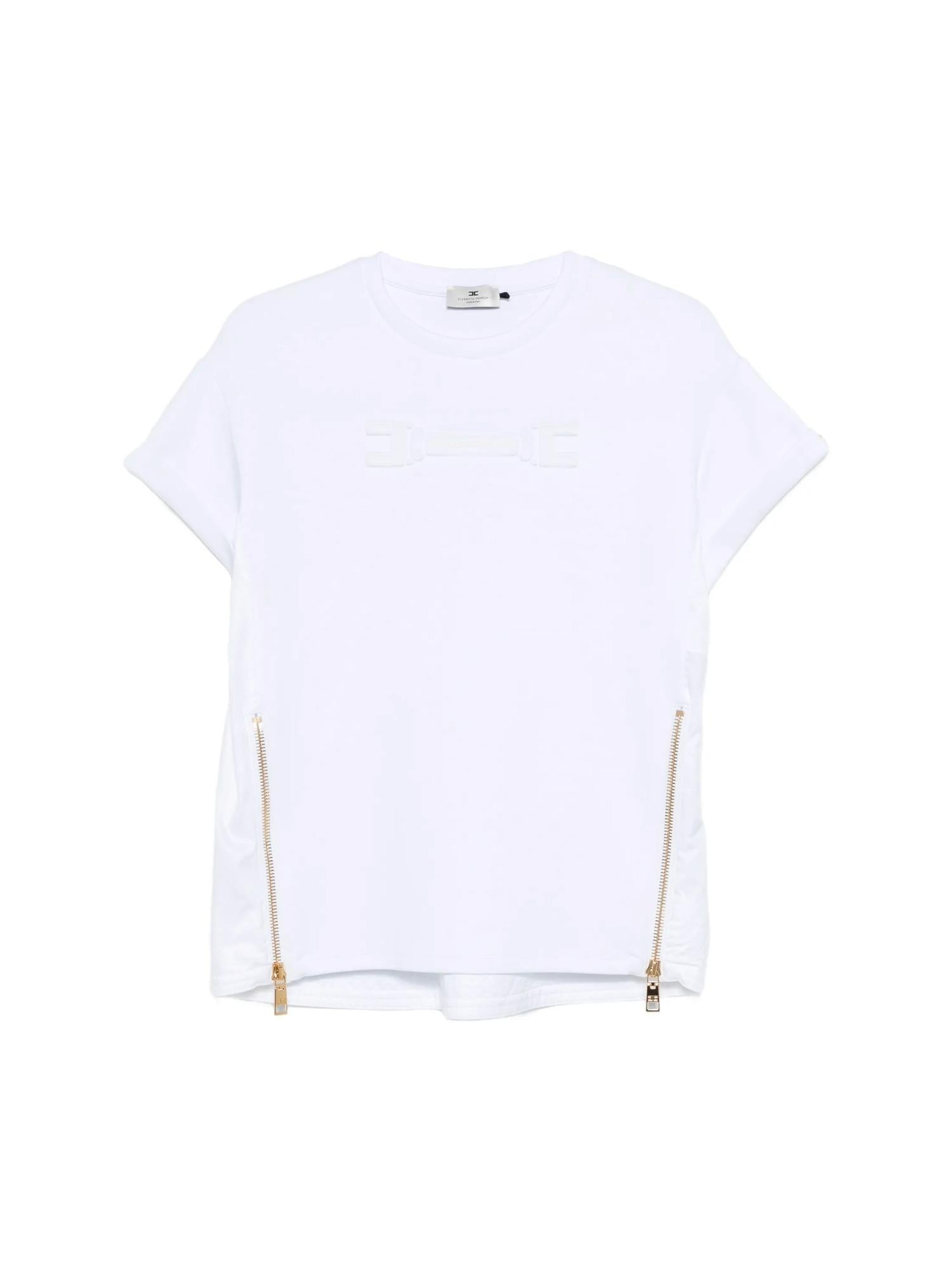 Elisabetta Franchi T-shirt con zip laterali