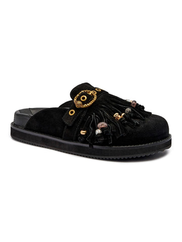 Kurt Geiger Sabot con fibbia e frange