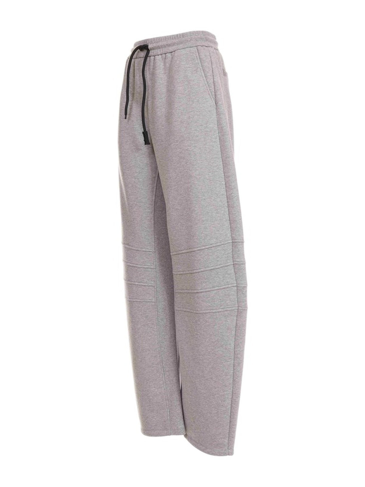 Pantalone Jogger Ampio con Cuciture Orizzontali