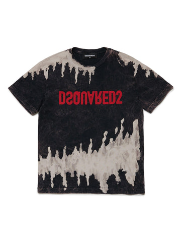Dsquared T-shirt effetto vernice