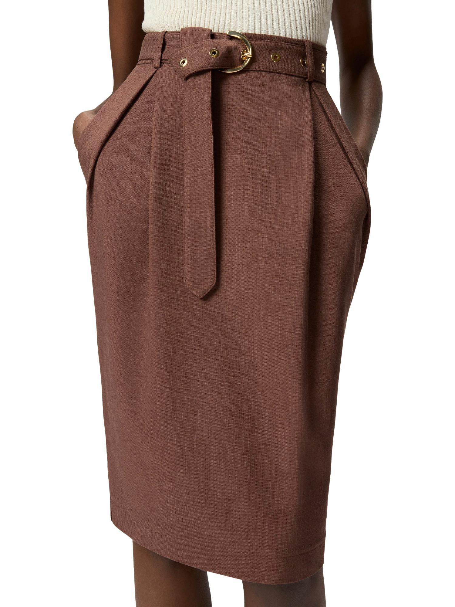 Pinko Gonna longuette con cintura Edwena